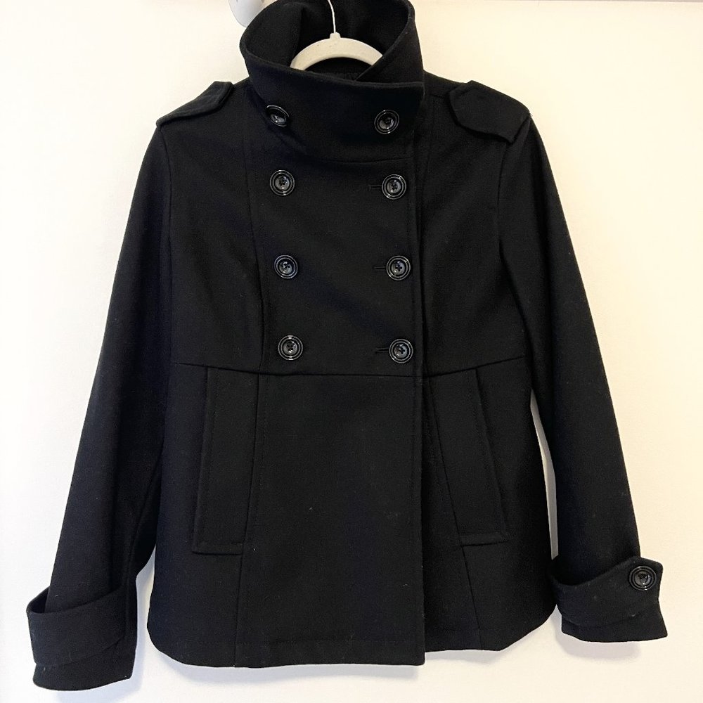 Gap peacoat size S wool blend black